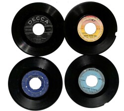 Eski Dönem Plak Lotu, Dekorluk Plak (4 Adet) PLK24982 - Gökçekoleksiyon