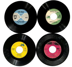 Eski Dönem Plak Lotu, Dekorluk Plak (4 Adet) PLK24983 - Gökçekoleksiyon