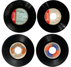 Eski Dönem Plak Lotu, Dekorluk Plak (4 Adet) PLK24989 - Gökçekoleksiyon