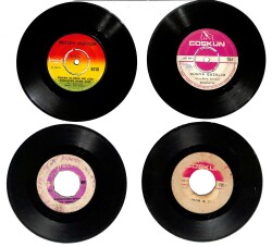 Eski Dönem Plak Lotu, Dekorluk Plak (4 Adet) PLK24992 - Gökçekoleksiyon