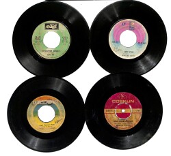 Eski Dönem Plak Lotu, Dekorluk Plak (4 Adet) PLK24993 - Gökçekoleksiyon