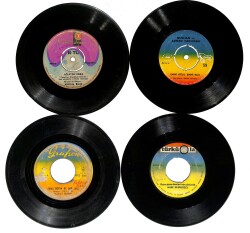 Eski Dönem Plak Lotu, Dekorluk Plak (4 Adet) PLK24998 - Gökçekoleksiyon