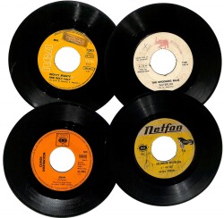 Eski Dönem Plak Lotu, Dekorluk Plak (4 Adet) PLK25171 - Gökçekoleksiyon