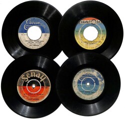 Eski Dönem Plak Lotu, Dekorluk Plak (4 Adet) PLK25179 - Gökçekoleksiyon