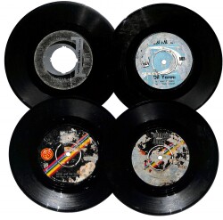 Eski Dönem Plak Lotu, Dekorluk Plak (4 Adet) PLK25188 - Gökçekoleksiyon