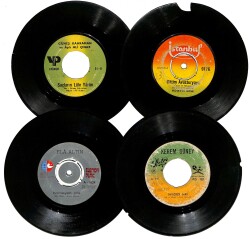 Eski Dönem Plak Lotu, Dekorluk Plak (4 Adet) PLK25190 - Gökçekoleksiyon