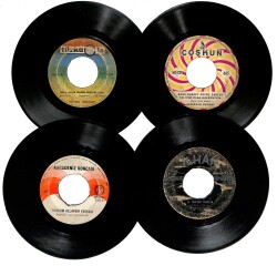 Eski Dönem Plak Lotu, Dekorluk Plak (4 Adet) PLK25200 - Gökçekoleksiyon