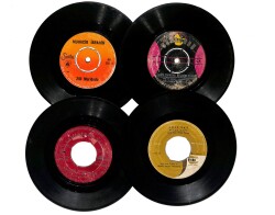 Eski Dönem Plak Lotu, Dekorluk Plak (4 Adet) PLK25205 - Gökçekoleksiyon