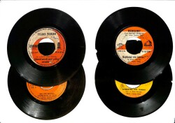 Eski Dönem Plak Lotu, Dekorluk Plak (Düşük Kondisyon - 4 Adet - Behiye Aksoy) PLK26332 - Gökçekoleksiyon