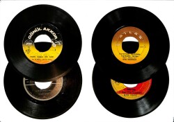 Eski Dönem Plak Lotu, Dekorluk Plak (Düşük Kondisyon - 4 Adet - Beyaz Kelebekler - Gönül Akkor) PLK26322 - Gökçekoleksiyon