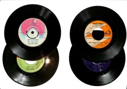 Eski Dönem Plak Lotu, Dekorluk Plak (Düşük Kondisyon - 4 Adet - Gönül Akkor - Hülya Süer) PLK26323 - Gökçekoleksiyon