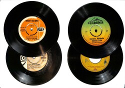 Eski Dönem Plak Lotu, Dekorluk Plak (Düşük Kondisyon - 4 Adet - Gönül Yazar, Sami Kasap) PLK26342 - Gökçekoleksiyon