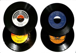 Eski Dönem Plak Lotu, Dekorluk Plak (Düşük Kondisyon - 4 Adet - İlhan İrem, Gönül Yazar, Hayri Şahin) PLK26315 - Gökçekoleksiyon