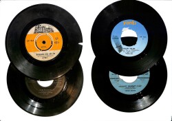 Eski Dönem Plak Lotu, Dekorluk Plak (Düşük Kondisyon - 4 Adet) NDR98329 - Gökçekoleksiyon