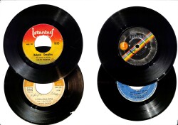 Eski Dönem Plak Lotu, Dekorluk Plak (Düşük Kondisyon - 4 Adet - Neşe Karaböcek) PLK26346 - Gökçekoleksiyon