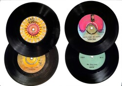 Eski Dönem Plak Lotu, Dekorluk Plak (Düşük Kondisyon - 4 Adet - Nuri Sesigüzel) PLK26338 - Gökçekoleksiyon