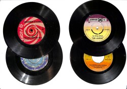 Eski Dönem Plak Lotu, Dekorluk Plak (Düşük Kondisyon - 4 Adet - Nuri Sesigüzel) PLK26350 - Gökçekoleksiyon