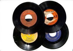 Eski Dönem Plak Lotu, Dekorluk Plak (Düşük Kondisyon - 4 Adet - Orhan Gencebay, Kamuran Akkor) PLK26352 - Gökçekoleksiyon