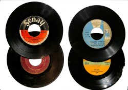 Eski Dönem Plak Lotu, Dekorluk Plak (Düşük Kondisyon - 4 Adet) PLK26318 - Gökçekoleksiyon