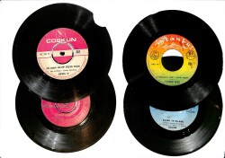 Eski Dönem Plak Lotu, Dekorluk Plak (Düşük Kondisyon - 4 Adet) PLK26319 - Gökçekoleksiyon