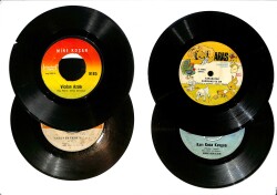 Eski Dönem Plak Lotu, Dekorluk Plak (Düşük Kondisyon - 4 Adet) PLK26321 - Gökçekoleksiyon