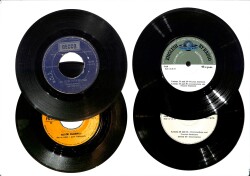 Eski Dönem Plak Lotu, Dekorluk Plak (Düşük Kondisyon - 4 Adet) PLK26330 - Gökçekoleksiyon