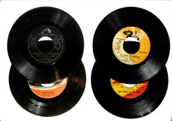 Eski Dönem Plak Lotu, Dekorluk Plak (Düşük Kondisyon - 4 Adet) PLK26331 - Gökçekoleksiyon