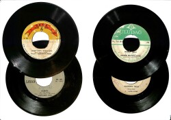 Eski Dönem Plak Lotu, Dekorluk Plak (Düşük Kondisyon - 4 Adet) PLK26334 - Gökçekoleksiyon