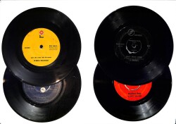 Eski Dönem Plak Lotu, Dekorluk Plak (Düşük Kondisyon - 4 Adet) PLK26337 - Gökçekoleksiyon