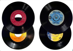 Eski Dönem Plak Lotu, Dekorluk Plak (Düşük Kondisyon - 4 Adet) PLK26339 - Gökçekoleksiyon