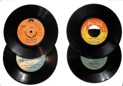 Eski Dönem Plak Lotu, Dekorluk Plak (Düşük Kondisyon - 4 Adet) PLK26348 - Gökçekoleksiyon