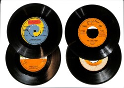 Eski Dönem Plak Lotu, Dekorluk Plak (Düşük Kondisyon - 4 Adet) PLK26354 - Gökçekoleksiyon