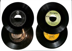 Eski Dönem Plak Lotu, Dekorluk Plak (Düşük Kondisyon - 4 Adet) PLK26361 - Gökçekoleksiyon