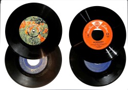 Eski Dönem Plak Lotu, Dekorluk Plak (Düşük Kondisyon - 4 Adet) PLK26362 - Gökçekoleksiyon