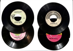 Eski Dönem Plak Lotu, Dekorluk Plak (Düşük Kondisyon - 4 Adet) PLK26370 - Gökçekoleksiyon