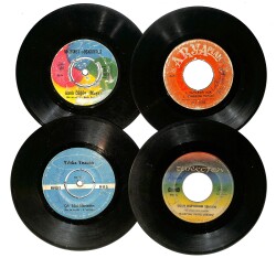 Eski Dönem Plak Lotu, Dekorluk Plak (Düşük Kondisyon - 4 Adet) PLK26585 - Gökçekoleksiyon