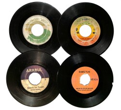 Eski Dönem Plak Lotu, Dekorluk Plak (Düşük Kondisyon - 4 Adet) PLK26589 - Gökçekoleksiyon