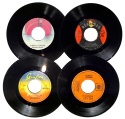 Eski Dönem Plak Lotu, Dekorluk Plak (Düşük Kondisyon - 4 Adet) PLK26594 - Gökçekoleksiyon