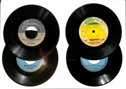 Eski Dönem Plak Lotu, Dekorluk Plak (Düşük Kondisyon - 4 Adet - Sami Kasap) PLK26358 - Gökçekoleksiyon