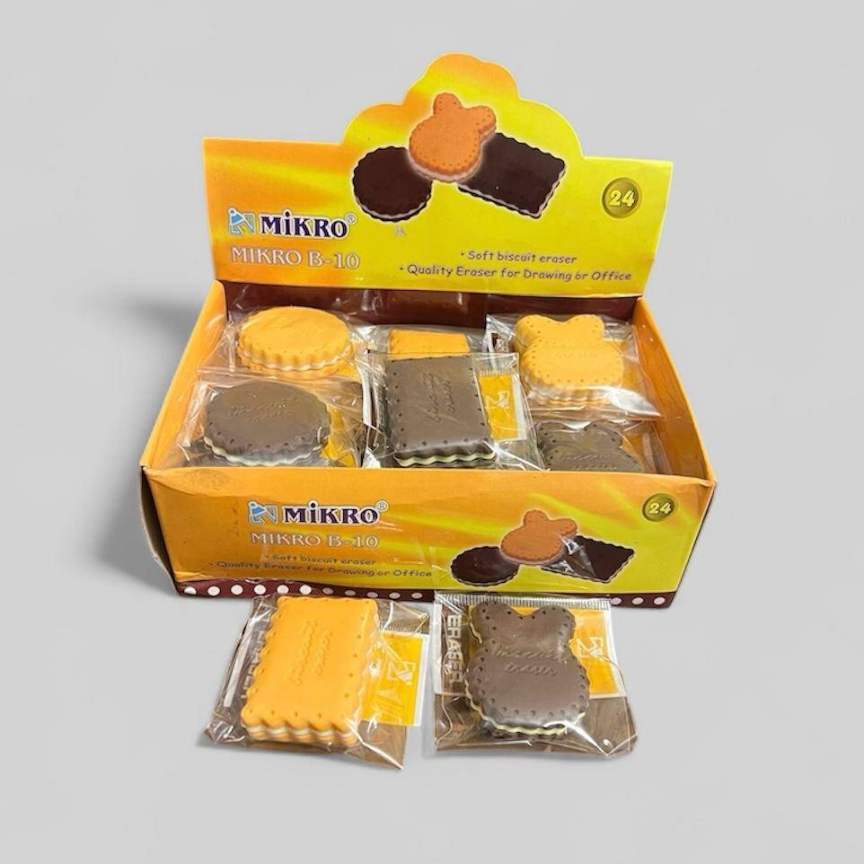 Eski Eraser Kokulu Bisküvi Silgi Set 90 Lar #SKZ255 (N) - 1