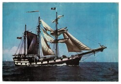 Eski Korsan Gemisi Temalı Büyük Boy Kartpostal KRT9222 - Gökçekoleksiyon