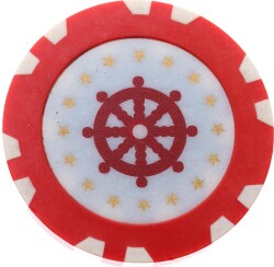 Eski Kumarhane Poker Fişi JTF751 - Gökçekoleksiyon