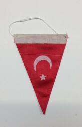 Eski Kumaş Türkiye Flama Bayrağı AKS1203 - 2