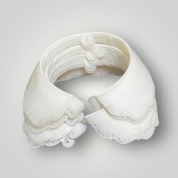 Eski Öğrenci Plastik Yakalık Kullanılmamış -70 Ler #SKZ295 (N) - 1