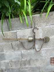 Eski Pirinç Antika Kantar AOB4134 (N) - 4