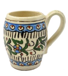 Eski Seramik İşlemeli Kupa Bardak AOB1295 - 3