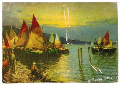 Eski Ticaret Tekneleri Kartpostal KRT3350 - 1