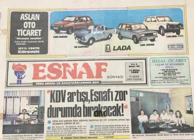 Esnaf Gazetesi 11 Ekim 1990- Ücret Tarifesini Belirleme Yetkisi Dernek Ve Birliklerin GZ36554 - 1