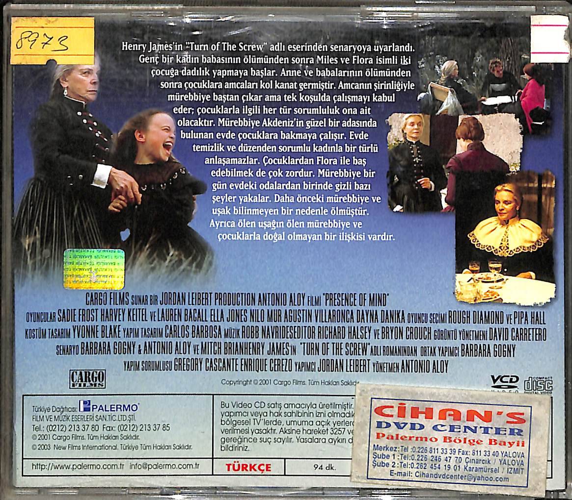 Esrarlı Ada - Presence Of Mind (1999) VCD Film VCD27081 - 2