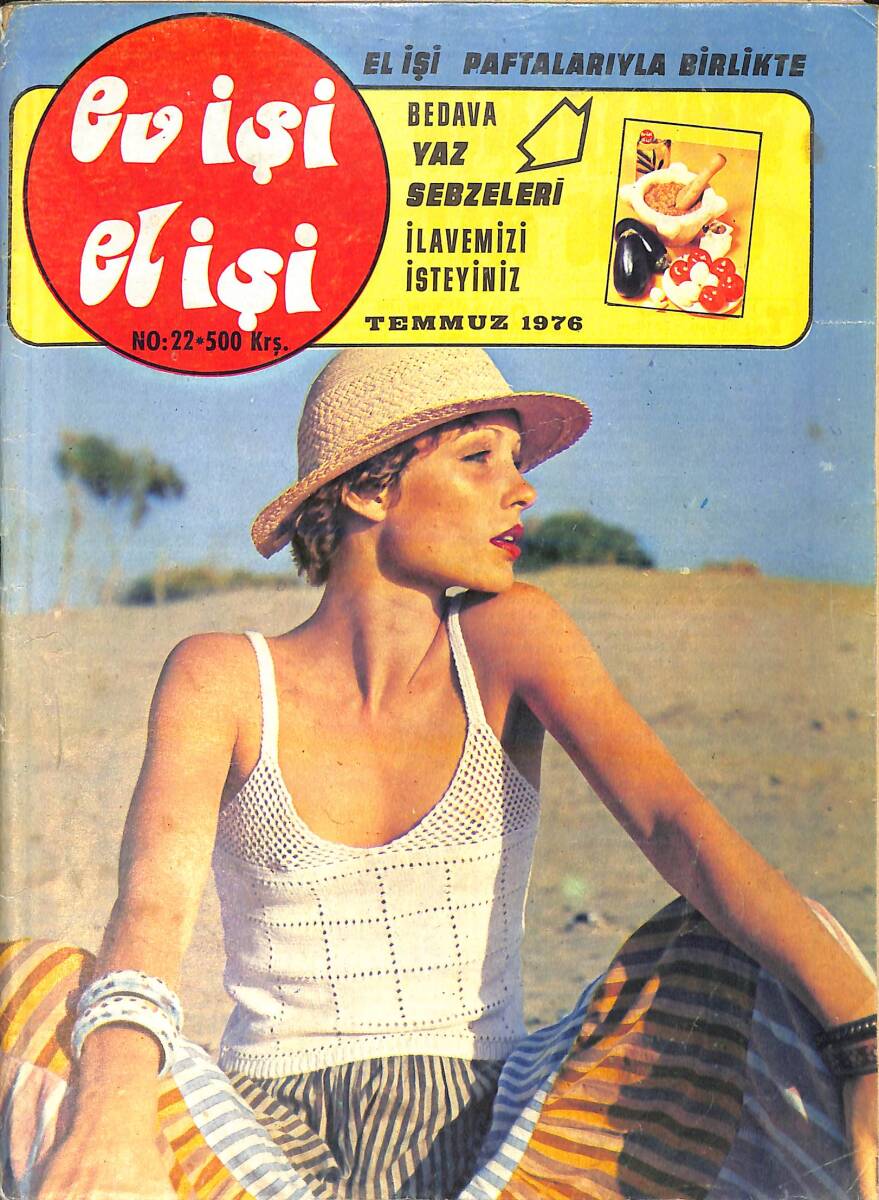 Ev İşi El İşi Haftalık Mecmua Mart 1976 Sayı: 22 NDR93109 - 1